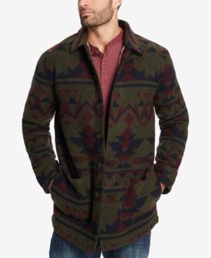 Weatherproof Vintage Men's Geometric-print Fleece-lined Jacket, Created For Macy's