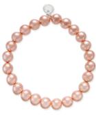 Charter Club Silver-tone Pink Imitation Pearl Bracelet, Created For Macy's