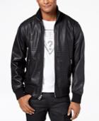 Guess Men's Perforated Bomber Jacket