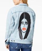 The Style Club Cotton Graphic Denim Jacket