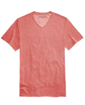 Guess Men's Raw Edge V-neck T-shirt