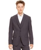 Kenneth Cole Reaction Two-button Grid Suit Jacket