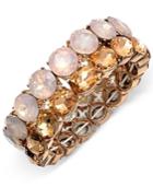 Charter Club Rose Gold-tone Crystal Stretch Bracelet, Only At Macy's