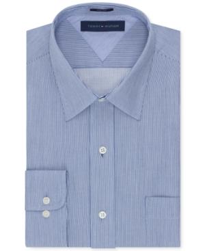 Tommy Hilfiger Easy Care Slim-fit Blue Stripe Dress Shirt