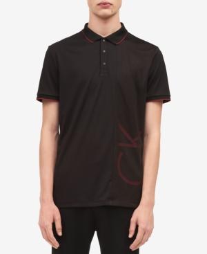 Calvin Klein Men's Mix-media Logo Polo