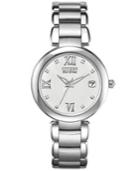 Citizen Watch, Women's Eco-drive Diamond Accent Stainless Steel Bracelet 33mm Eo1110-53a
