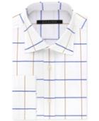 Sean John Men's Classic/regular Fit White Print French Cuff Dress Shirt