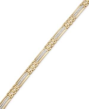 Men's Diamond (1 Ct. T.w.) Link Bracelet In 10k Gold