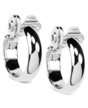 Anne Klein Silver-tone Medium Hoop Earrings
