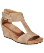 Adrienne Vittadini Trellis Ankle-strap Wedge Sandals Women's Shoes