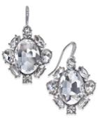 Charter Club Silver-tone Cubic Zirconia Drop Earrings, Only At Macy's