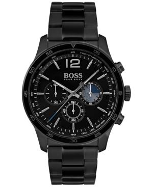 Boss Hugo Boss Men's Chronograph Professional Black Stainless Steel Bracelet Watch 42mm