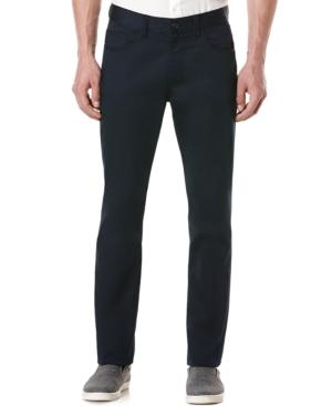 Perry Ellis Slim-fit Solid Sateen Pants