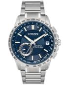 Citizen Men's Eco-drive Satellite Wave World Time Gps Stainless Steel Bracelet Watch 44mm Cc3000-89l