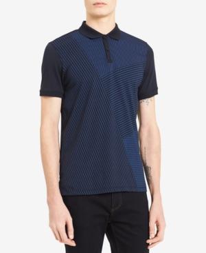 Calvin Klein Men's Lineal-print Polo
