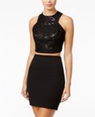 B Darlin Juniors' 2-pc. Sequined Racerback Dress