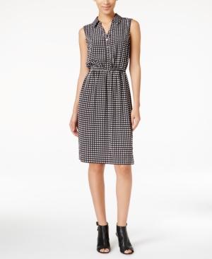 Alfani Petite Check-print Shirtdress, Only At Macy's