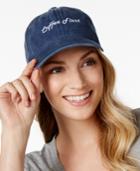 Steve Madden Coffee First Denim Baseball Cap