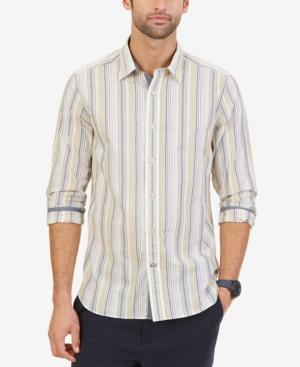 Nautica Men's Striped Long-sleeve Shirt