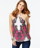 Inc International Concepts Printed Halter Top, Only At Macy's