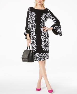 Inc International Concepts Bell-sleeve Sheath Dress, Created For Macy's