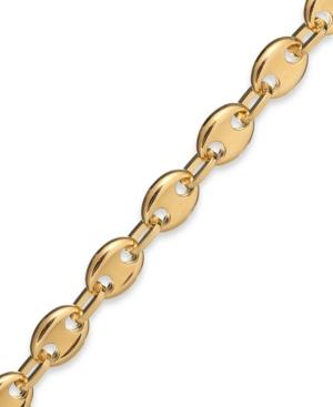 Signature Gold Marine Link Bracelet In 14k Gold Over Resin