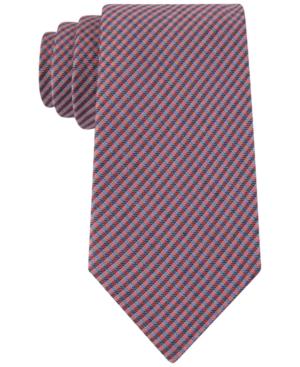 Calvin Klein Men's Schoolboy Chalk Gingham Slim Tie