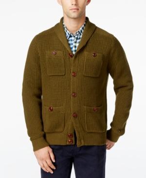 Tommy Hilfiger Men's Max Military Shawl-collar Cardigan