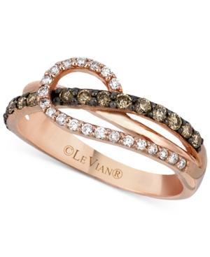 Le Vian Chocolatier Diamond Loop Ring (1/2 Ct. T.w.) In 14k Rose Gold