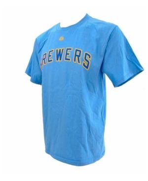 Majestic Men's Milwaukee Brewers Wordmark T-shirt