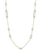 Charter Club Gold-tone Stone And Crystal Long Length Necklace, Only At Macy's