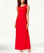 Nightway Sleeveless Cowl-neck Dress
