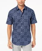 Tasso Elba Men's Geometric Dot-print Shirt, Created For Macy's
