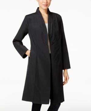 Eileen Fisher Stand-collar One-button Coat