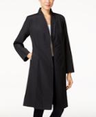 Eileen Fisher Stand-collar One-button Coat