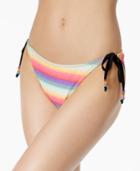 California Waves Striped Side-tie Bikini Bottoms Women's Swimsuit