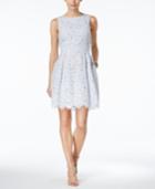 Jessica Howard Floral Lace Fit & Flare Dress