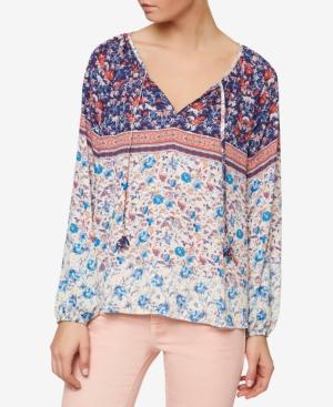 Sanctuary Ivy Printed Peasant Top