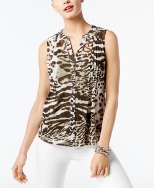 Inc International Concepts Pintucked Blouse, Created For Macy's