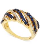 Sapphire (1 Ct. T.w.) & Diamond (1/5 Ct. T.w.) Ring In 14k Gold