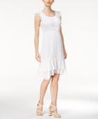 Maison Jules Pleated Flutter-sleeve Dress, Only At Macy's