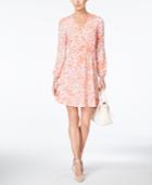Cece By Cynthia Steffe Long-sleeve Printed Sheath Dress