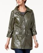 Style & Co Shiny Roll-tab-sleeve Anorak, Created For Macy's