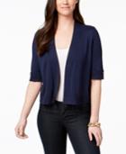 Jm Collection Cropped Button-detail Cardigan, Created For Macy's