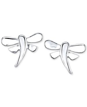 Unwritten Dragonfly Stud Earrings In Sterling Silver