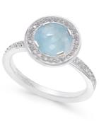 Thomas Sabo Light Of Luna Milky Aqua Ring (1-5/8 Ct. T.w.) In Sterling Silver