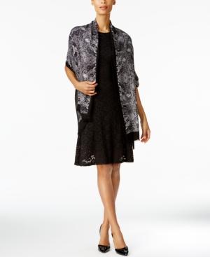 Inc International Concepts Intricate Lace Wrap & Scarf In One, Created For Macy's
