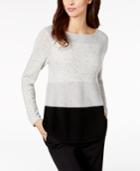 Charter Club Cashmere Colorblocked Sweater, Created For Macy's