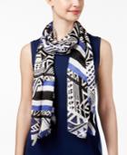 Vince Camuto Tribal Racer Silk Scarf