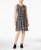 Style & Co. Sleeveless A-line Swing Dress, Only At Macy's
